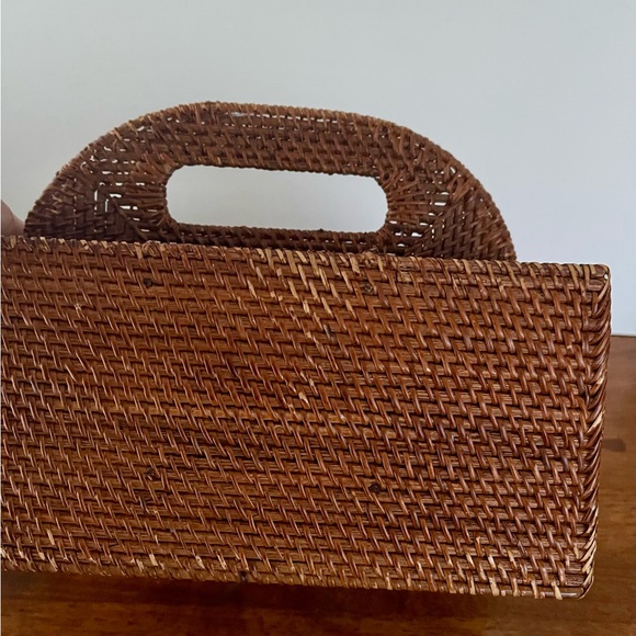 Rustic Rattan Condiment Holder/Utensil holder - Picture 11 of 11